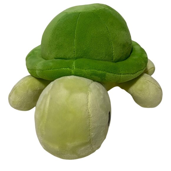 Bellzi Green Turtle Plush 10" Stuffed Animal Reptile Kids Childrens Soft Toy - Picture 2 of 7
